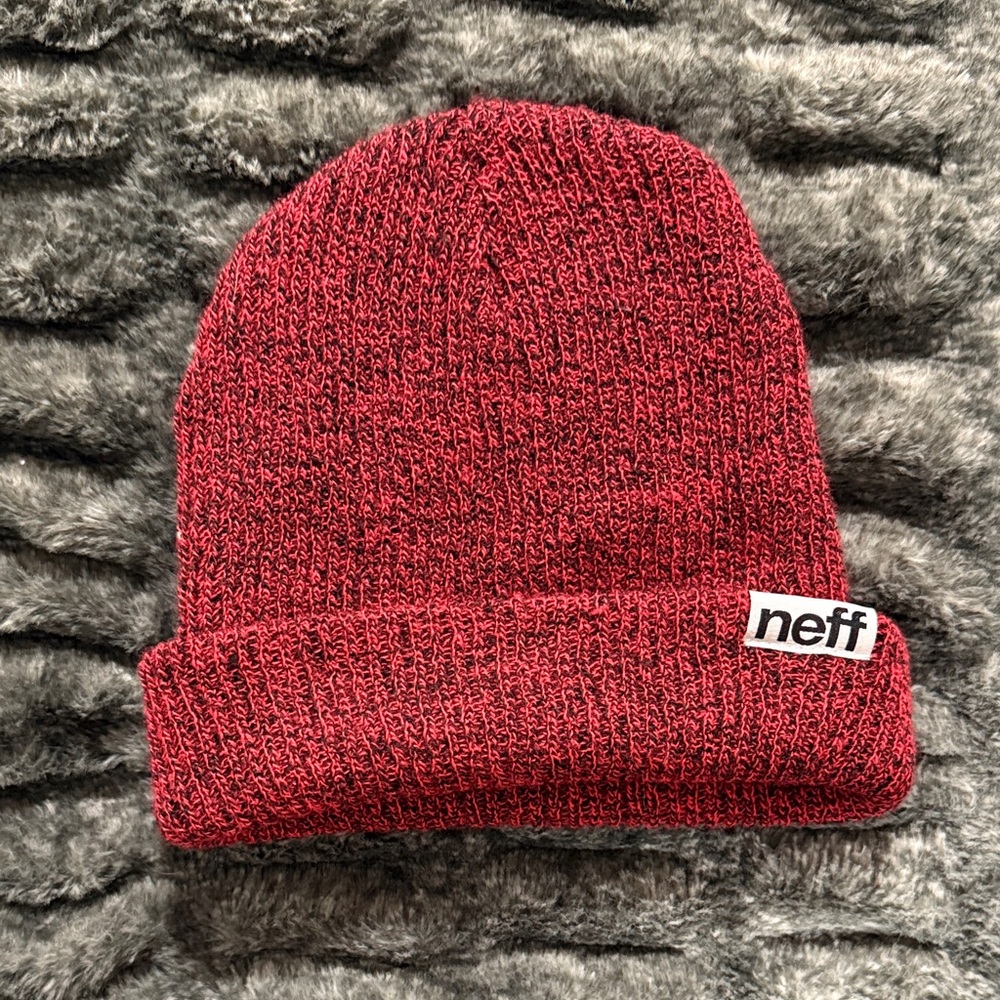 Neff Burgundy Knit Hat